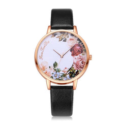 Simple White Floral Watch