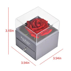 Jewelry Box Preserved Flower Rose Necklace Box