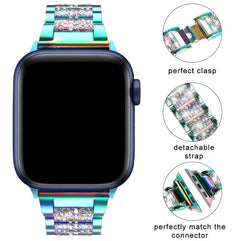 Crystal Bling Band Case iWatch Strap For Apple Watch Ultra Series 8 7 SE 6 5 4 3