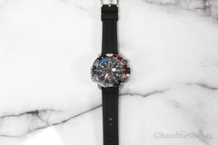 Citizen (BJ2167-03E) Promaster Aqualand Titanium Red Bezel Black Strap Watch