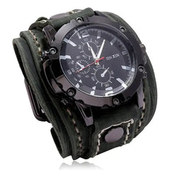 Men's Quartz Wide Band Watches