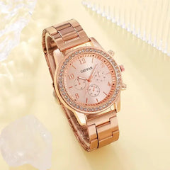 Rose Gold Luxury Watch Set