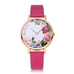 Simple White Floral Watch