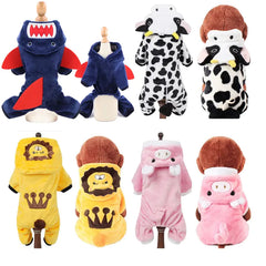 Soft Warm Fleece Dogs Jumpsuits