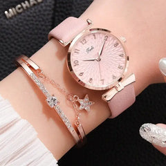 Luxury Magnetic Quartz Bracelet/Watch Set