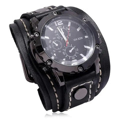 Men's Quartz Wide Band Watches