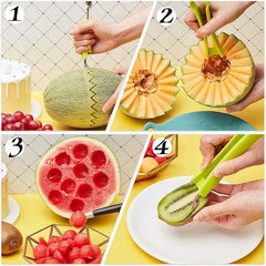 4 in 1 Fruit Carving Knife Cutter/Baller