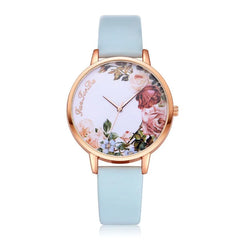 Simple White Floral Watch