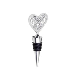 Zinc Alloy Wine Stopper Crystal Wine Champagne Bottle Stopper Vacuum Sealed Wedding Heart Gift  Wine Pourer Stopper Dropshipping