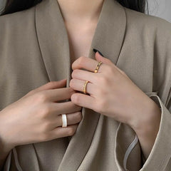 Three Piece Opening Rings