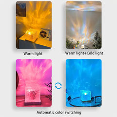 Water Light Wave Cube Lamp