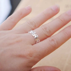 Sterling Silver Leaf Rings