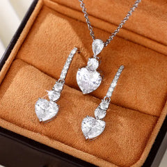 Heart Crystal Jewelry Set