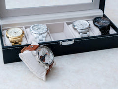 5 Slot Watch Box - Black