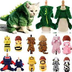 Soft Warm Fleece Dogs Jumpsuits