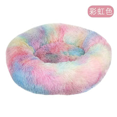 Calming Anti-Anxiety Donut Bed for Dogs and Cats