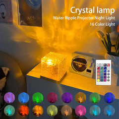 Water Light Wave Cube Lamp