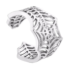 Kinitial Bat Rings Handmade Spider Web Animal Tail Puzzle Jewelry Open Adjustable Encircle Ring Wholesale Bijoux