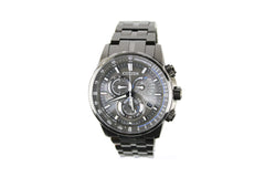 Citizen (AT4127-52H) Eco Drive Mens PCAT Gunmetal Stainless Steel Bracelet Watch