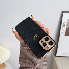 Leather Personalized Customized Name Iphone  Case