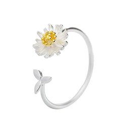 Vintage Daisy Flower Rings