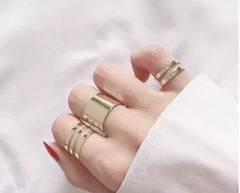 Three Piece Opening Rings