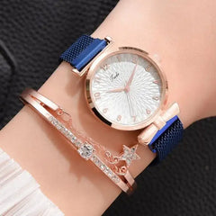 Luxury Magnetic Quartz Bracelet/Watch Set