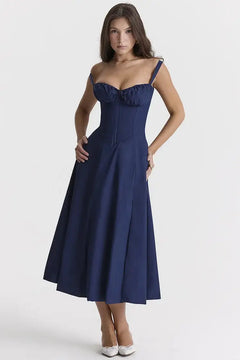 Elegant Vintage Pleated Dresses