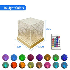 Water Light Wave Cube Lamp